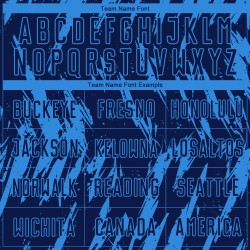 Maillot de football bleu poudre à sublimation, uniforme de football bleu marine personnalisé