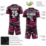 Maillot de football rose personnalisé par sublimation