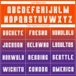Maillot de football personnalisé à manches longues, dégradé blanc-violet, sublimation orange Maillot de football personnalisé à manches longues, dégradé blanc-violet, sublimation orange