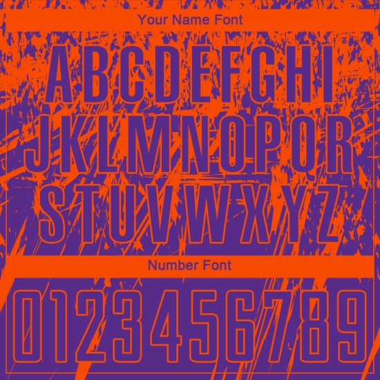 Maillot de football orange à sublimation violette personnalisé Maillot de football orange à sublimation violette personnalisé
