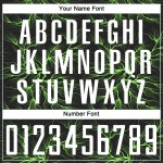 Maillot de football personnalisé vert noir sublimé blanc-fluo