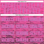 Maillot de football bleu personnalisé par sublimation, noir et rose clair Maillot de football bleu personnalisé par sublimation, noir et rose clair